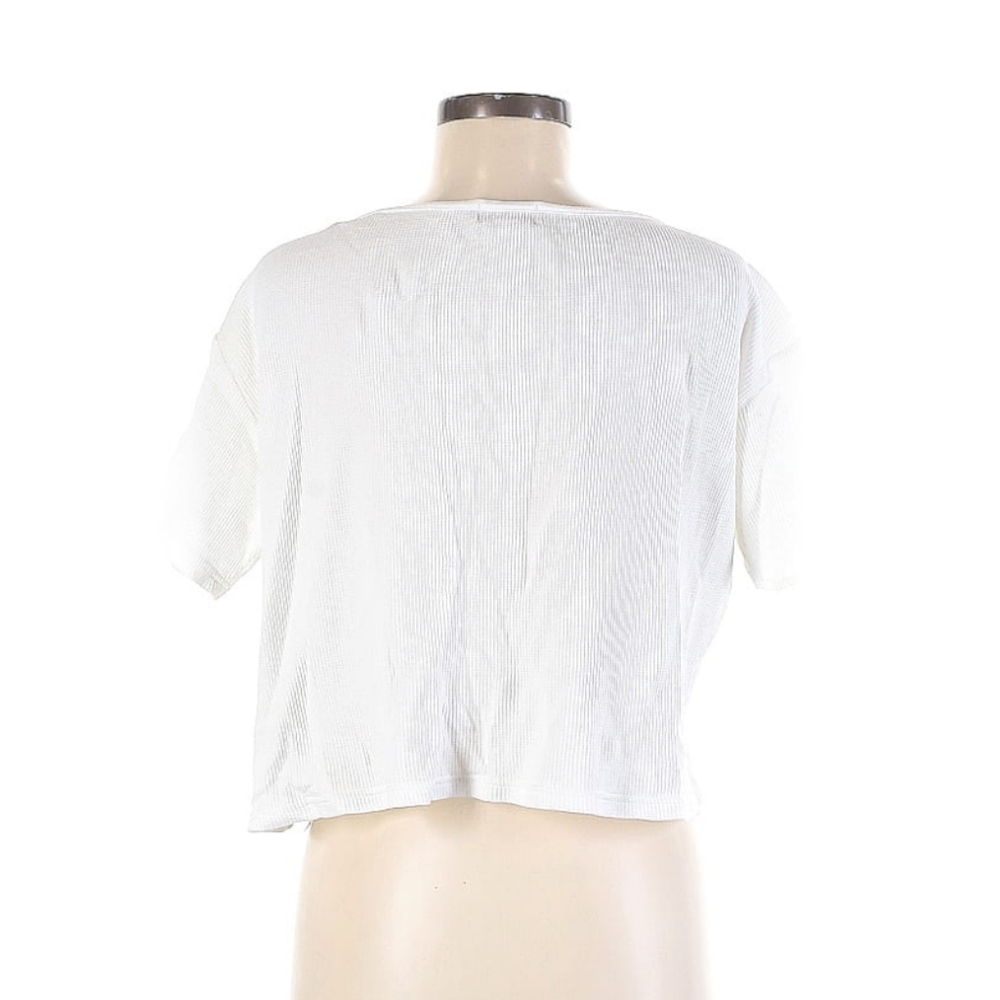 Brixton medium waffle blouse white button down - Picture 2 of 3